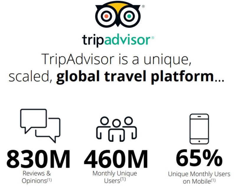 tripadvisor visitatori e statistiche